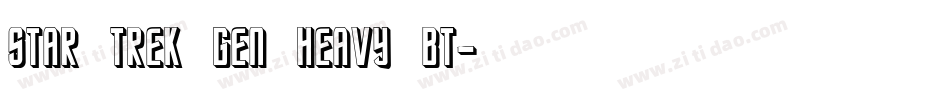 Star Trek Gen Heavy BT字体转换